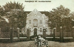 Archive photos of E - 094 cancer palace and its surroundings on reproduction sheets: workers' hospital