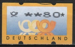 Autómata bélyegek 0060 (Német) Mi autómata 3  1   80 Pfg.  1,50 Euró