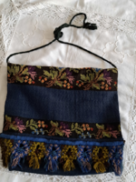 Embroidered satchel