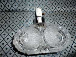 Antique polished crystal perfume glass - beautiful craftsmanship