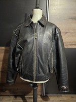 Hein gericke classic gear with embroidery, motorcycle leather jacket size xl