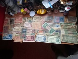 67 mixed old collectible paper money!