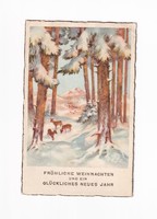 K:158 Karácsony antik képeslap