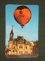 Kártyanaptár, Centrum Áruház, hőlégballon, 1982 ,   (2)