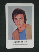 Card calendar, Mokép cinema, Péter Huszti, actor, 1981, (2)