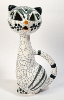 Black friday!!! :) Retro/mid century - industrial art ceramic cat figure