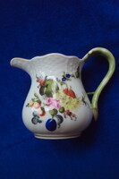 Old-Herend fruit pattern, flexible handle/frc-fruitschanlly/porcelain pourer, with pattern number-basket-woven edge