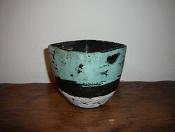 60's, marked, Gorka Lívia ceramic bowl.