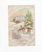 K:158 Karácsony antik képeslap