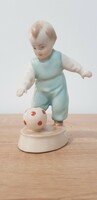 Zsolnay little boy playing ball