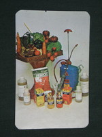 Card calendar, alkaloid chemical factory, Tiszavasvári, spraying agent, 1982, (2)