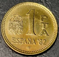 1 Peseta, Spanyolország 1982.