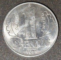 1 pfennig, 1975, NDK