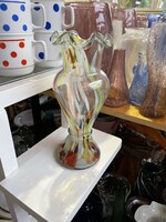 Beautiful color Murano? Bohemia? Czech vase? Frantisek zem? Glass vase collectors mid-century modern