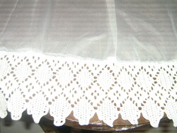 Beautiful vintage style hand crocheted lace curtain