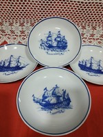 Boat plates, kahla porcelain