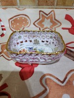 Herend rarity antique openwork bowl