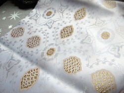 Festive, Christmas tablecloth with woven cone pattern