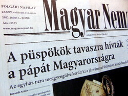2022 July 1 / Hungarian nation / for birthday!? Original newspaper! No.: 23728