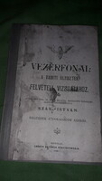 1896. Szász István :VEZÉRFONAL a VASÚTI altisztek felvételi vizsgájához könyv a képek szerint GEDEON