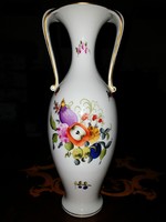 Large Herend fruit pattern vase 33cm