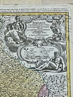 Antik térkép 1720 Bajorország Johann Baptist Homann (Oberkammlach 1664-1724 Nürnberg)