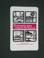 Card calendar, baranya food abc stores, graphic artist, 1985, (2)