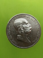 1908, Silver József Ferenc jubilee 5 crowns!