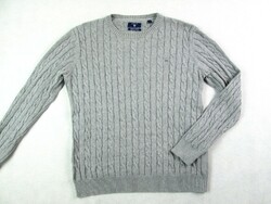 Original gant (l / xl) sporty elegant flexible women's sweater with twisted pattern