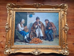 Benedict I Corn flakes c. Painting, 60 x 80 cm