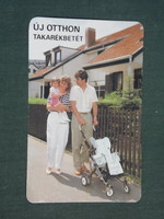 Card calendar, otp savings bank, family model, 1989, (2)