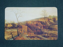 Card calendar, state insurance, painting, village portrait, 1992, (2)