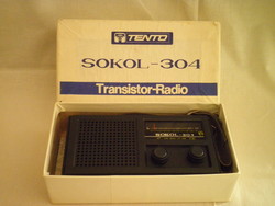 Sokol 304 transistor radio in its original box