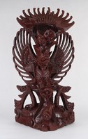 1P144 "Visnu on Garuda" malájziai fafaragás 45 cm