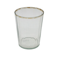 Bieder gold-plated drinking glass, hand polished m00428