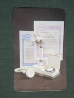 Card calendar, Pécs post office, telephone bond, 1989, (2)