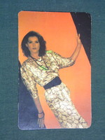 Kártyanaptár, Centrum Áruház, erotikus női modell,1989 ,   (2)