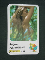 Card calendar, book publishing company, erotic female nude model, 1987, (2)