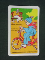 Card calendar, traffic safety council, graphic designer, bicycle, 1989, (2)