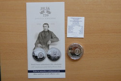 2023 Ferenc Deák silver 15,000 HUF with brochure and certificate!