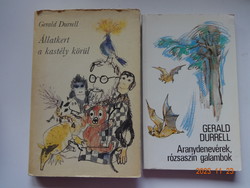 Gerald Durrell két könyve együtt: Állatkert a kastély körül + Aranydenevérek, rózsaszín galambok