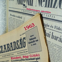 1963 december 3  /  Népszabadság  /  Születésnapra :-) Eredeti, régi ÚJSÁG Ssz.:  25208