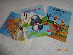 3 nice Andersen storybooks together: the ugly duckling + the two smart ones + the wonderful fire tool