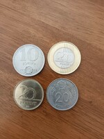 Régi  10 Ft-os, 20 Ft-os  pénzérme eladó