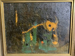 XX. század eleje, magyar festő festménye, olaj, vászon, 50 x 60 cm-es. 0135