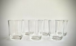 6 glass glasses with brandy coffee espresso