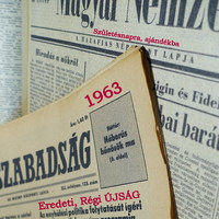 1963 December 7 / people's freedom / birthday :-) original, old newspaper no.: 25212