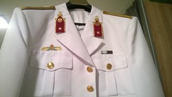 Hungarian military-officer uniform-wedding jacket + cap worn 1x, xxl
