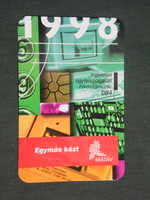 Kártyanaptár, MATÁV távközlés Rt. Pécs, internet,1998,   (2)