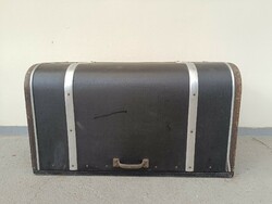Vintage Leather Suitcase for Car Coach Trunk Costume Film Theater Prop Rare and Well-Preserved 445